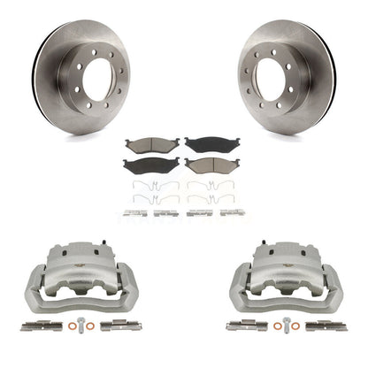 Rotors d'étrier de frein avant et Kit de plaquettes en céramique pour Ford E-550 Super Duty Econolin