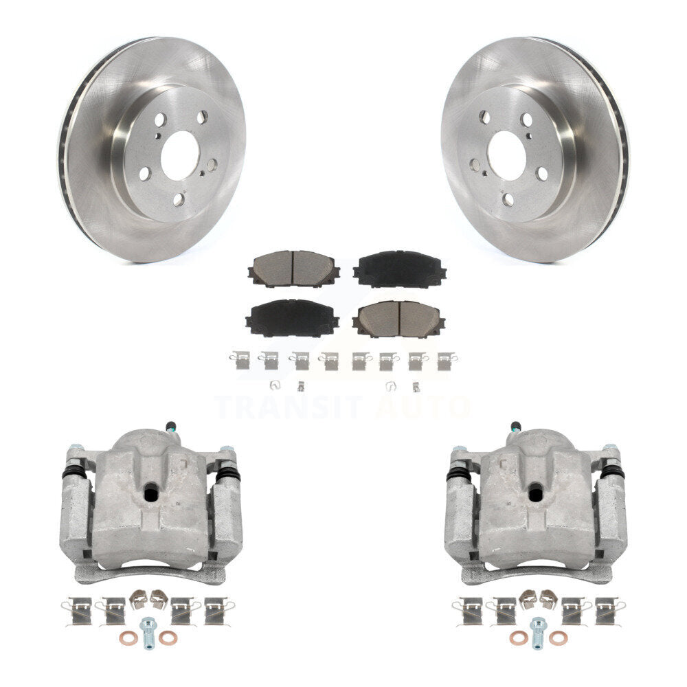 Rotors d'étrier de frein à disque avant et Kit de plaquettes en céramique pour Toyota Corolla Prius Prim
