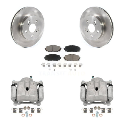 Rotors d'étrier de frein à disque avant et Kit de plaquettes en céramique pour Toyota Corolla Prius Prim