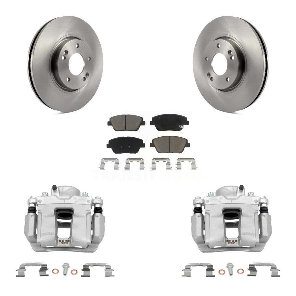 Rotor d'étrier de frein à disque avant et Kit de plaquettes en céramique pour Hyundai Sonata Kia Optim