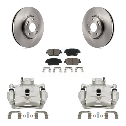 Rotors d’étrier de frein à disque avant et kit de plaquettes en céramique pour Hyundai Sonata 2014 2.0