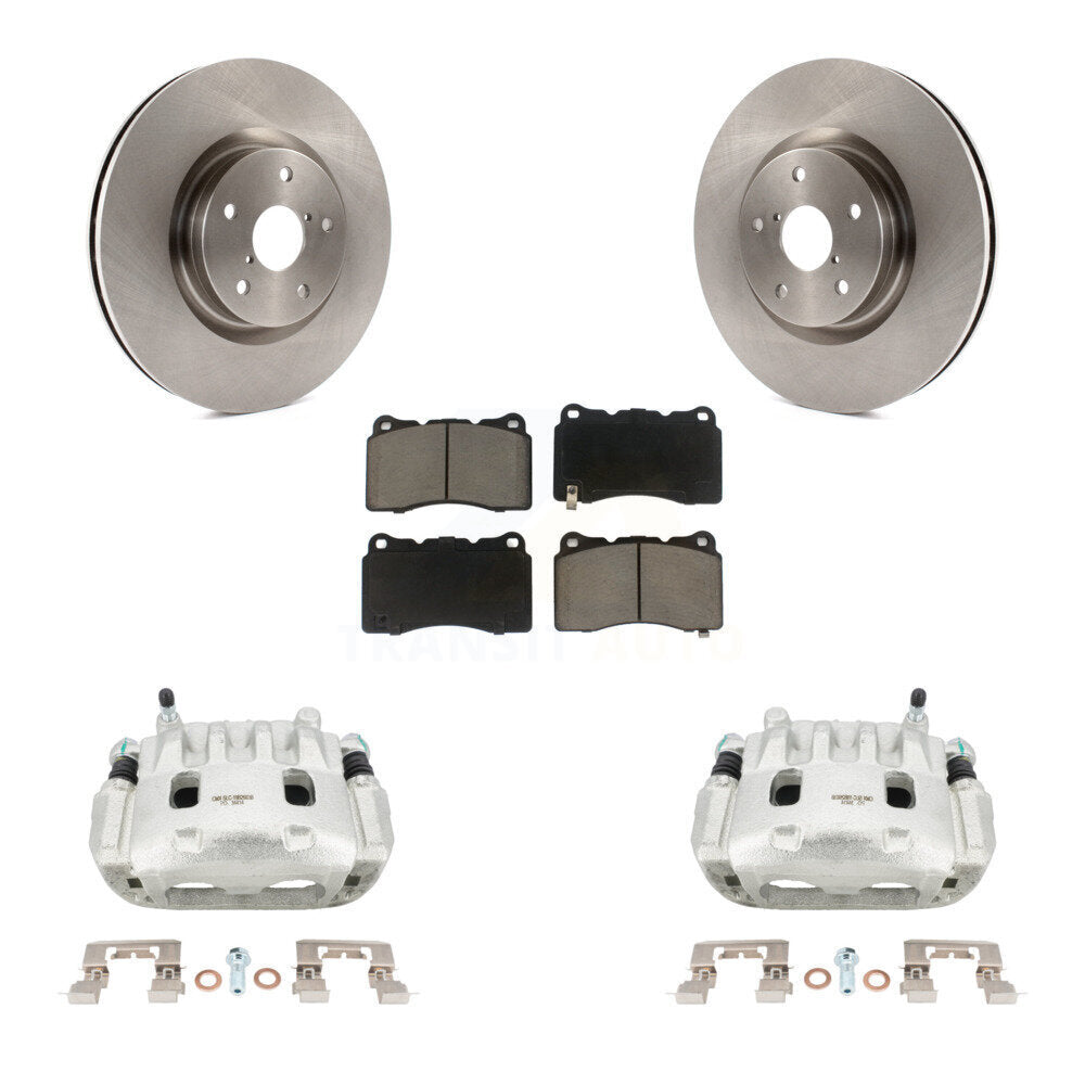 Kit de rotors d'étrier de frein à disque avant et de plaquettes en céramique pour Subaru Impreza WRX