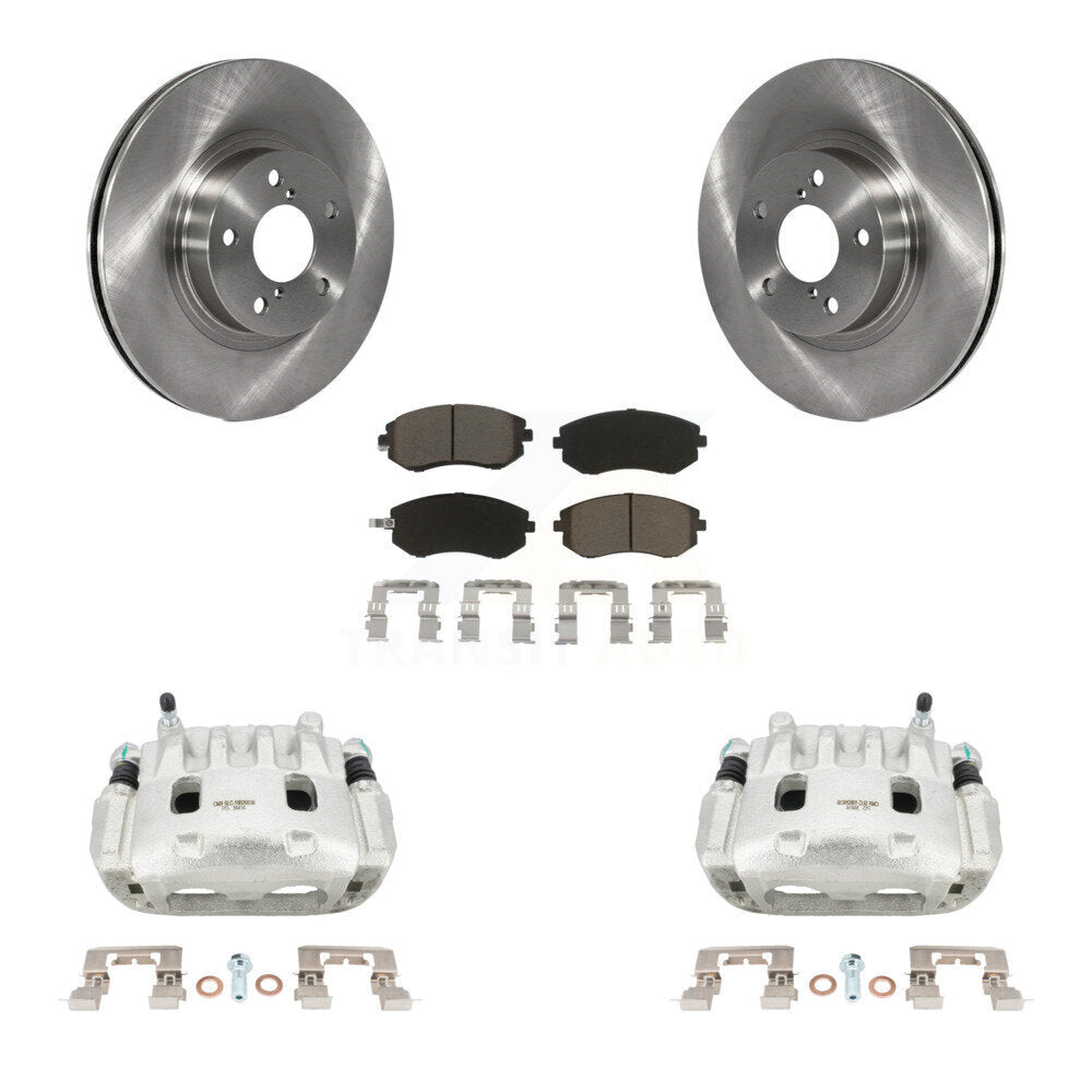 Kit de rotors d'étrier de frein à disque avant et de plaquettes en céramique pour Subaru Legacy
