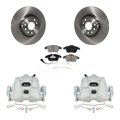Rotor d'étrier de frein avant et Kit de plaquettes en céramique, pour Volkswagen Tiguan Passat Audi Q
