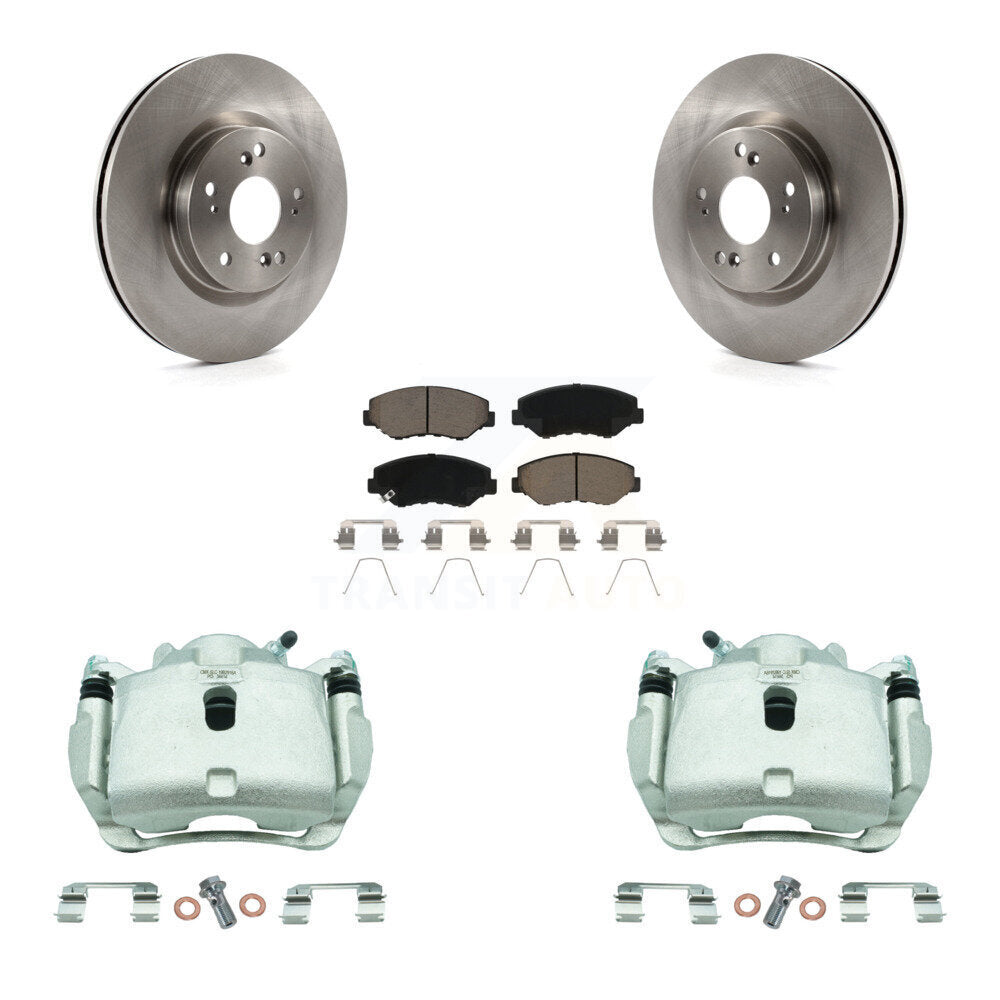 Rotors d'étrier de frein à disque avant et Kit de plaquettes en céramique pour Honda CR-V FW 2012 – 2016