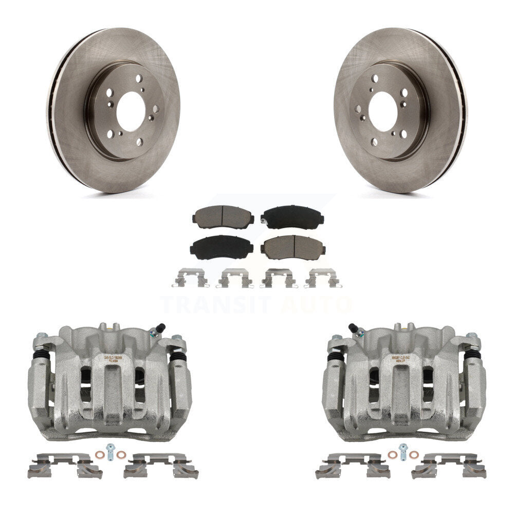 Kit de rotors d'étrier de frein à disque avant et de plaquettes en céramique pour Honda Odysse 2005-2010