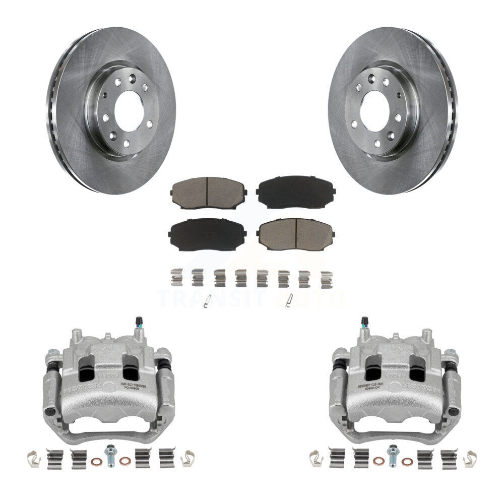 Kit de rotors d'étrier de frein à disque avant et de plaquettes en céramique pour Mazda CX-7 Ford Edge