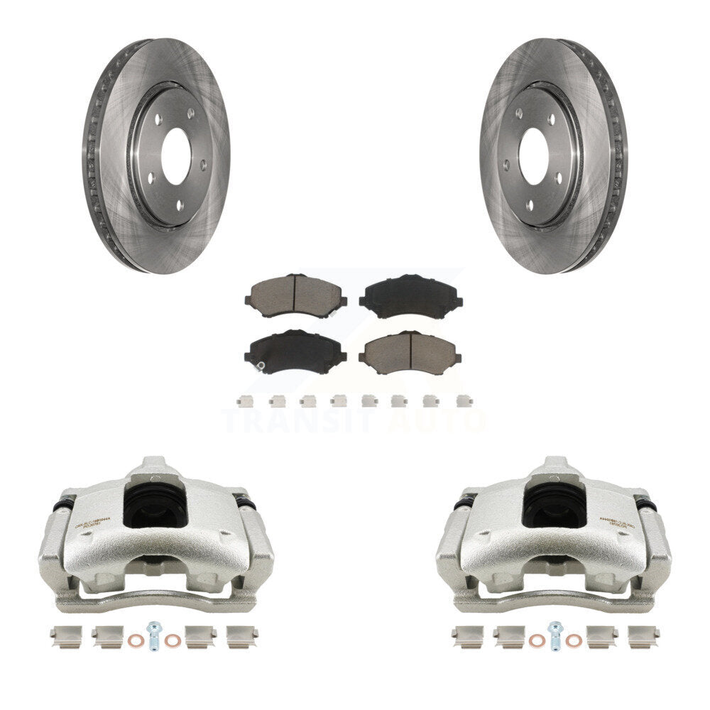Kit de rotors d'étrier de frein à disque avant et de plaquettes en céramique pour Dodge Journe 2009-2011