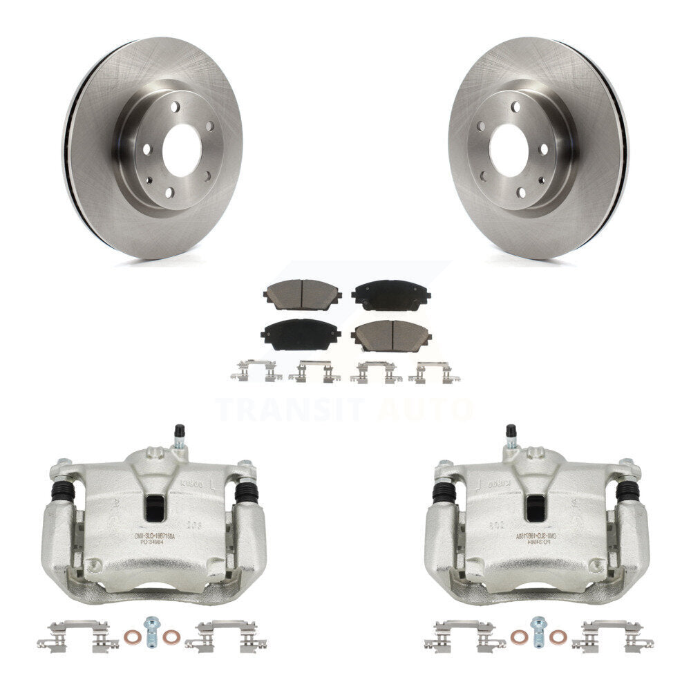 Rotors d'étrier de frein à disque avant et Kit de plaquettes en céramique pour Mazda CX-3 AW 2016 – 2018