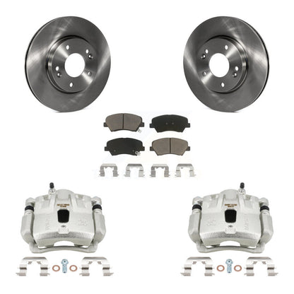 Rotor d'étrier de frein avant et Kit de plaquettes en céramique pour Hyundai Elantra 2011 2012 1.8