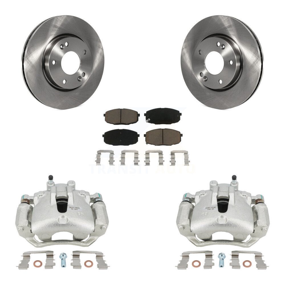 Kit de rotors d'étrier de frein à disque avant et de plaquettes en céramique pour Hyundai Elantra