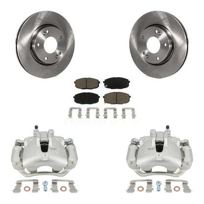 Kit de rotors d'étrier de frein à disque avant et de plaquettes en céramique pour Hyundai Elantra