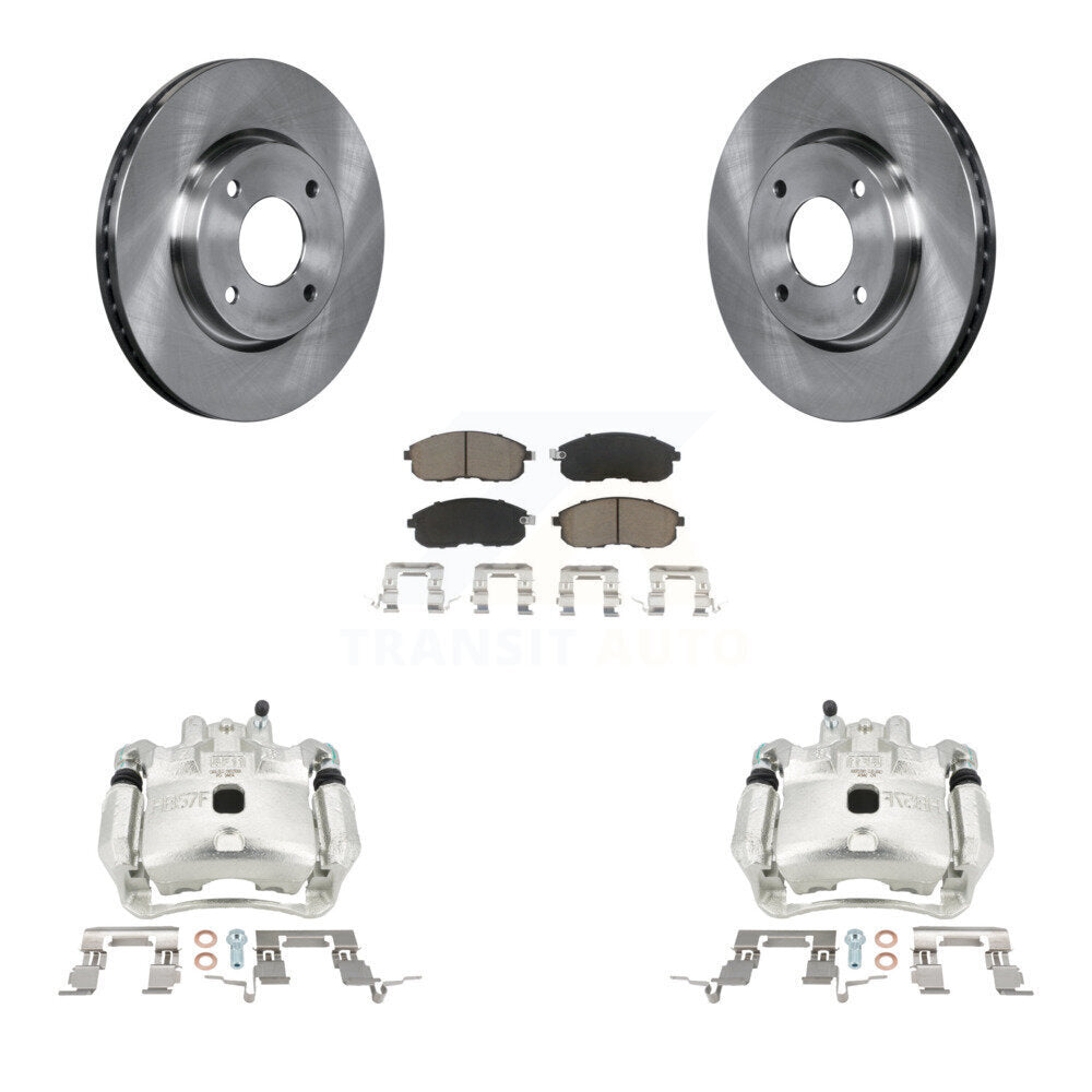 Kit de rotors d'étrier de frein à disque avant et de plaquettes en céramique pour Nissan Versa Cube