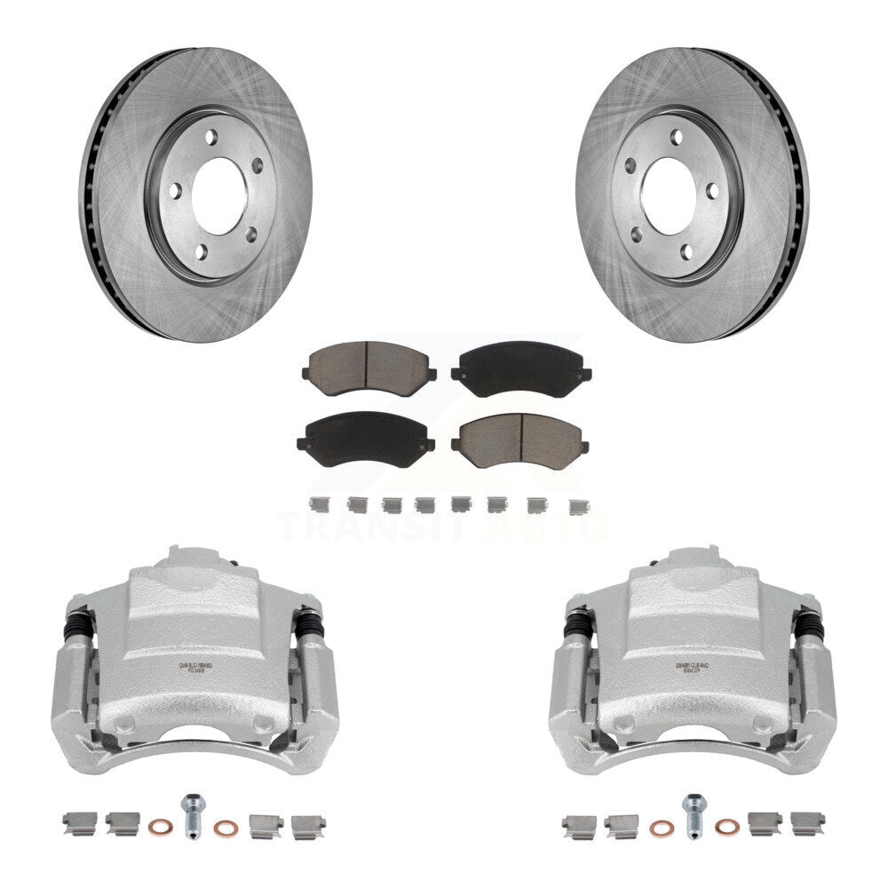 Kit de rotors d'étrier de frein à disque avant et de plaquettes en céramique pour Dodge Grand Caravan