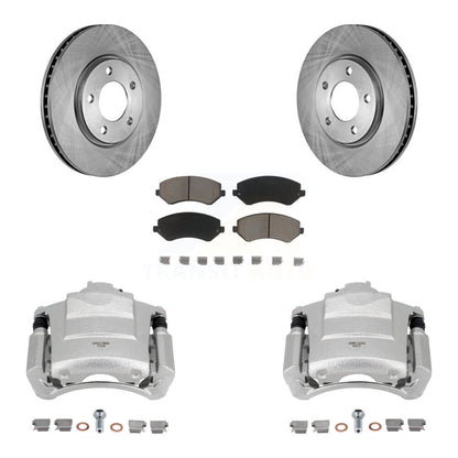 Kit de rotors d'étrier de frein à disque avant et de plaquettes en céramique pour Dodge Grand Caravan