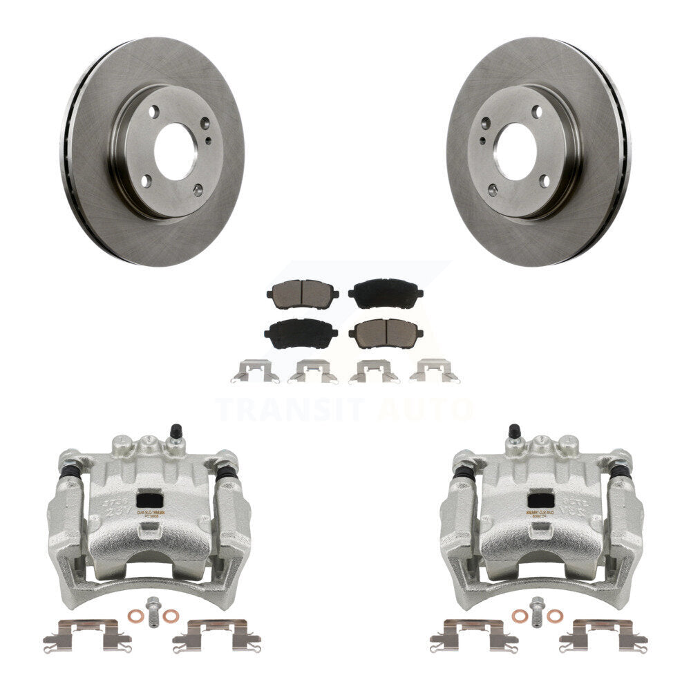 Kit de rotors d'étrier de frein à disque avant et de plaquettes en céramique pour Ford Fiesta KC8-100162