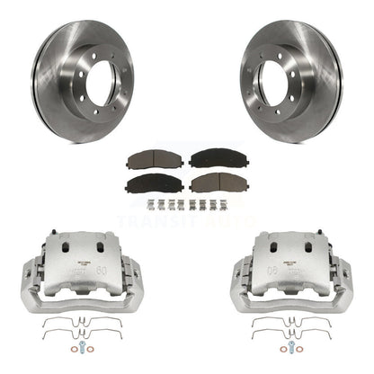 Kit de rotors d'étrier de frein à disque avant et de plaquettes en céramique pour Ford F-450 Super Duty