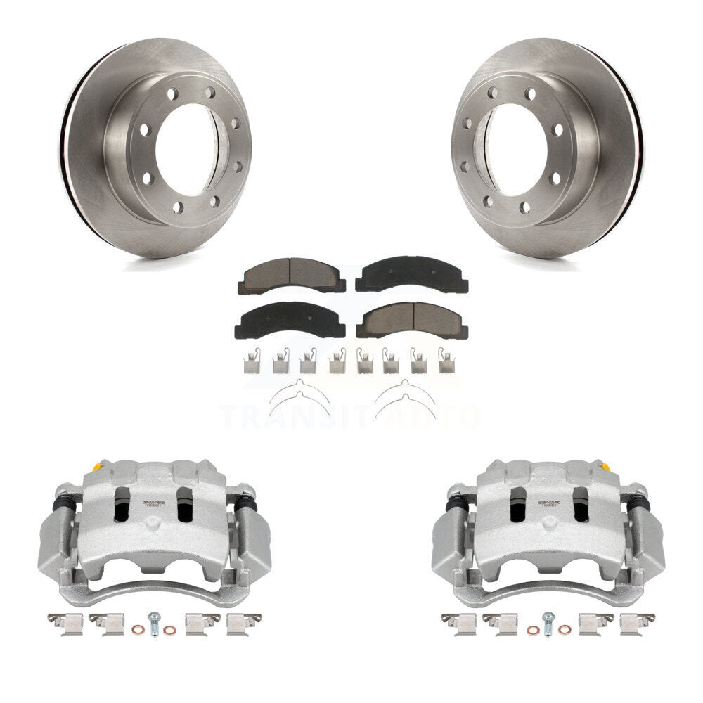 Kit de Rotor d'étrier de frein à disque avant et de plaquettes en céramique, pour Ford F-350 Super Duty F-25