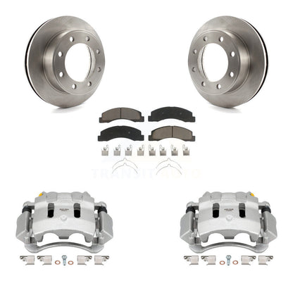 Kit de Rotor d'étrier de frein à disque avant et de plaquettes en céramique, pour Ford F-350 Super Duty F-25