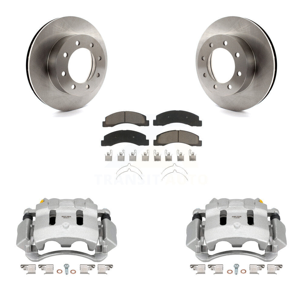 Kit de Rotor d'étrier de frein à disque avant et de plaquettes en céramique, pour Ford F-350 Super Duty F-25