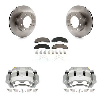 Kit de Rotor d'étrier de frein à disque avant et de plaquettes en céramique, pour Ford F-350 Super Duty F-25
