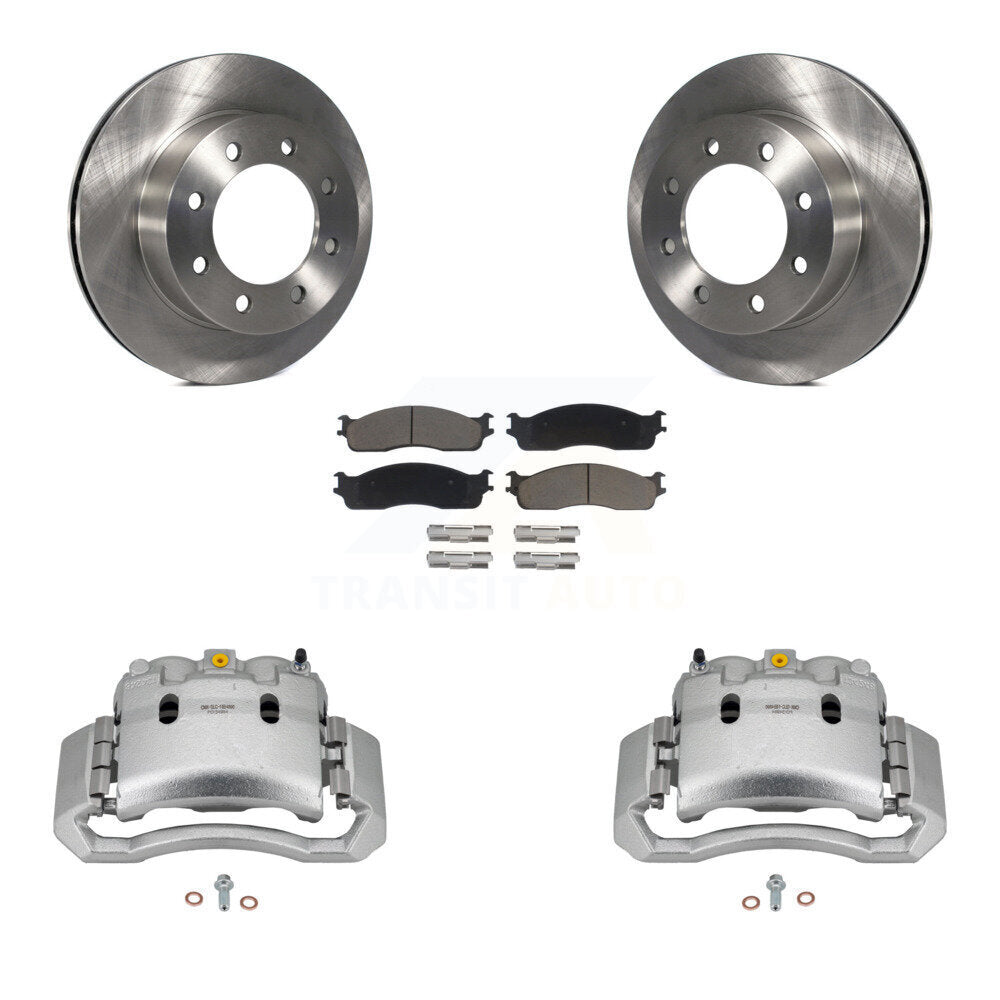 Rotors d'étrier de frein à disque avant et Kit de plaquettes en céramique pour Dodge Ram 1500 3500 250