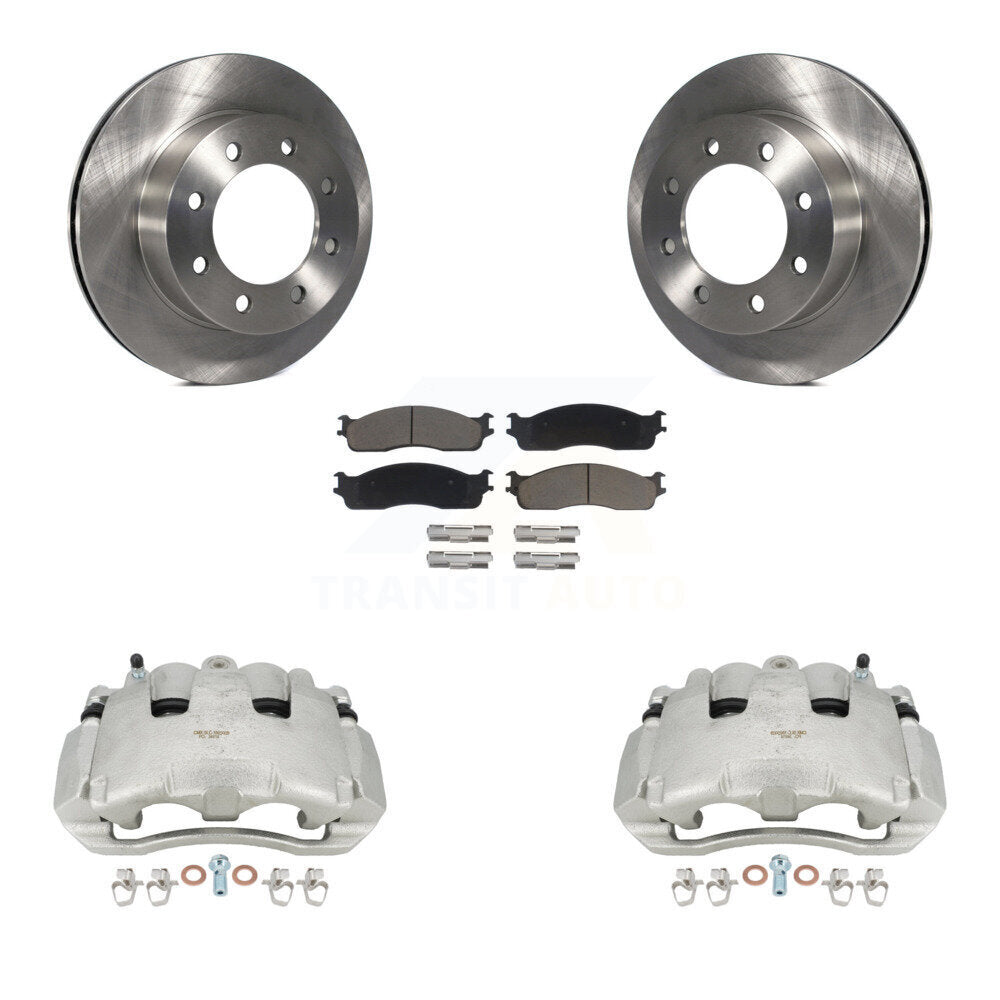 Rotor d'étrier de frein avant et Kit de plaquettes en céramique pour Dodge Ram 1500 avec roue à 8 écrous