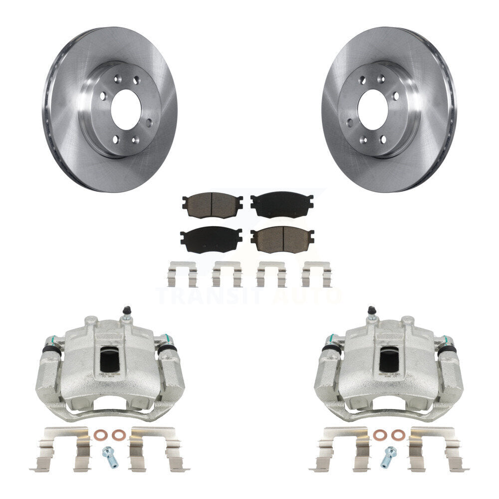 Kit de Rotor d'étrier de frein à disque avant et de plaquettes en céramique, pour Hyundai Accent Kia Rio Rio