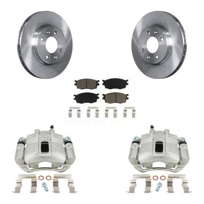 Kit de Rotor d'étrier de frein à disque avant et de plaquettes en céramique, pour Hyundai Accent Kia Rio Rio