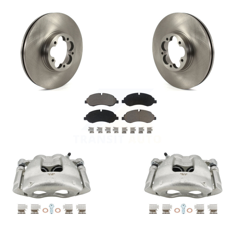 Kit de rotors d'étrier de frein à disque avant et de plaquettes en céramique pour Ford Transit-350 HD