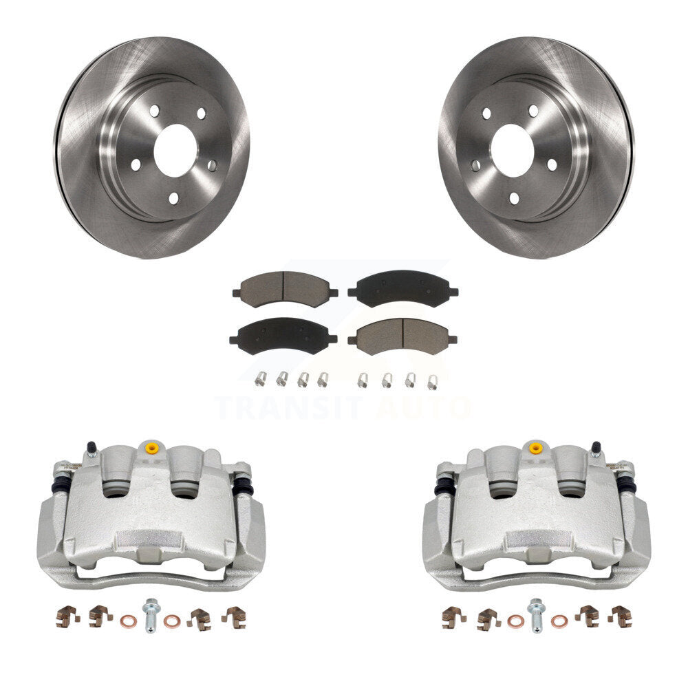 Kit de rotors d'étrier de frein à disque avant et de plaquettes en céramique pour Ram 1500 Classic Dodge