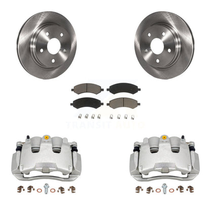 Kit de rotors d'étrier de frein à disque avant et de plaquettes en céramique pour Ram 1500 Classic Dodge