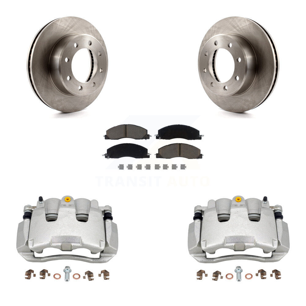 Kit de rotors d'étrier de frein avant et de plaquettes en céramique pour Ram 2012 1500 avec roue à 8 écrous