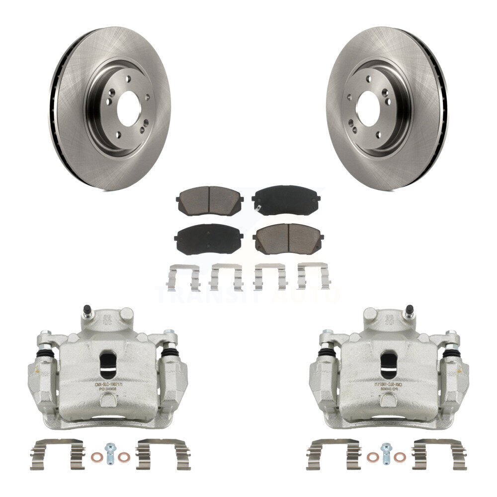 Kit de rotors d'étrier de frein à disque avant et de plaquettes en céramique pour Hyundai Sonata