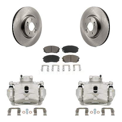 Kit de rotors d'étrier de frein à disque avant et de plaquettes en céramique pour Hyundai Sonata