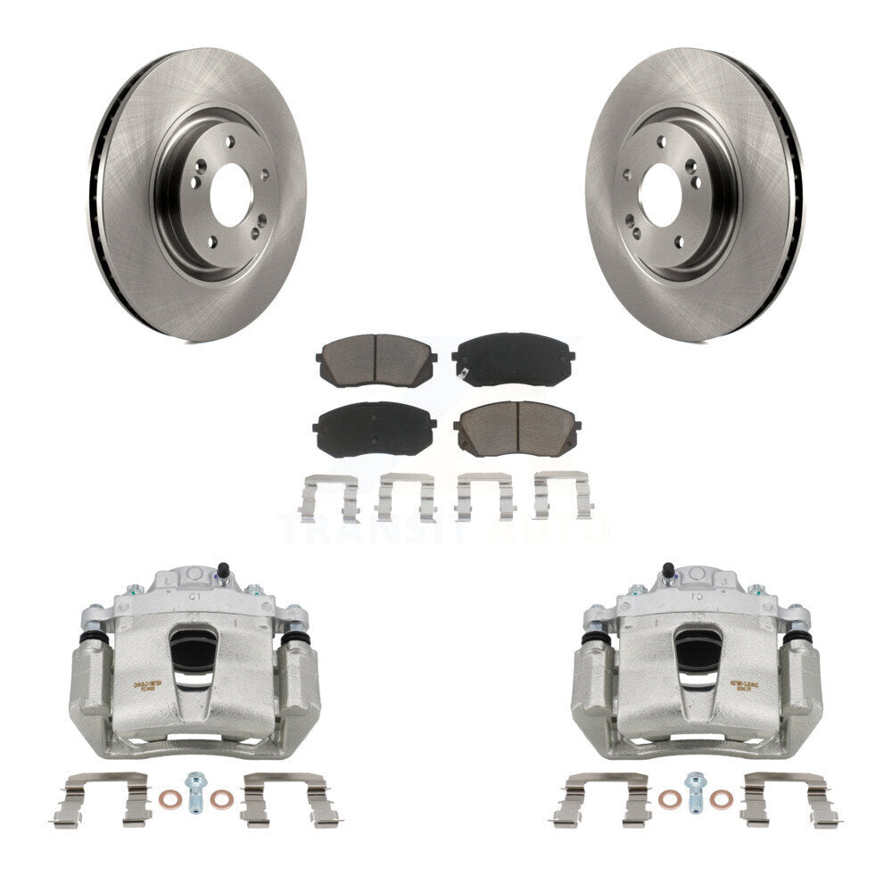 Kit de rotors d'étrier de frein à disque avant et de plaquettes en céramique pour Hyundai Sonata