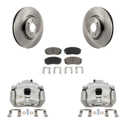 Kit de rotors d'étrier de frein à disque avant et de plaquettes en céramique pour Hyundai Sonata