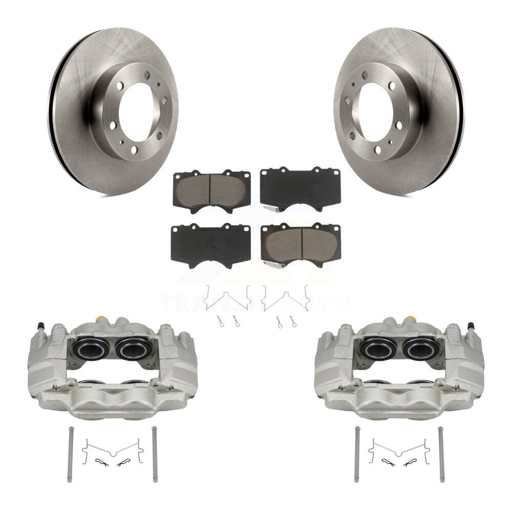 Rotors d'étrier de frein à disque avant et Kit de plaquettes en céramique pour Toyota Tacoma FJ Cruise