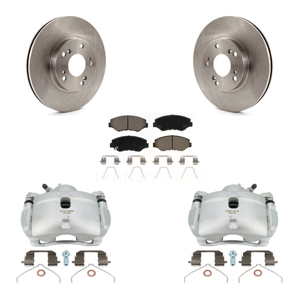 Kit de rotors d'étrier de frein à disque avant et de plaquettes en céramique pour Honda CR-V 2002 – 2004