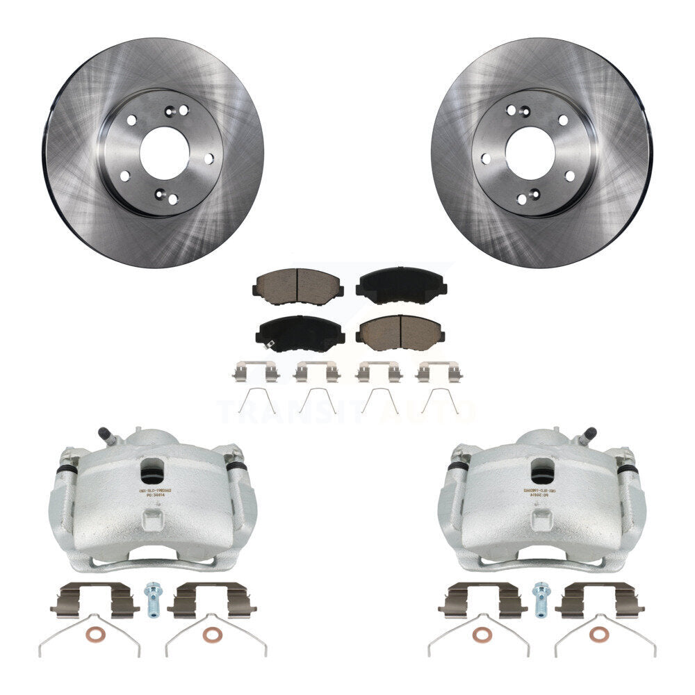 Kit de rotors d'étrier de frein à disque avant et de plaquettes en céramique pour Honda Elemen 2003-2011