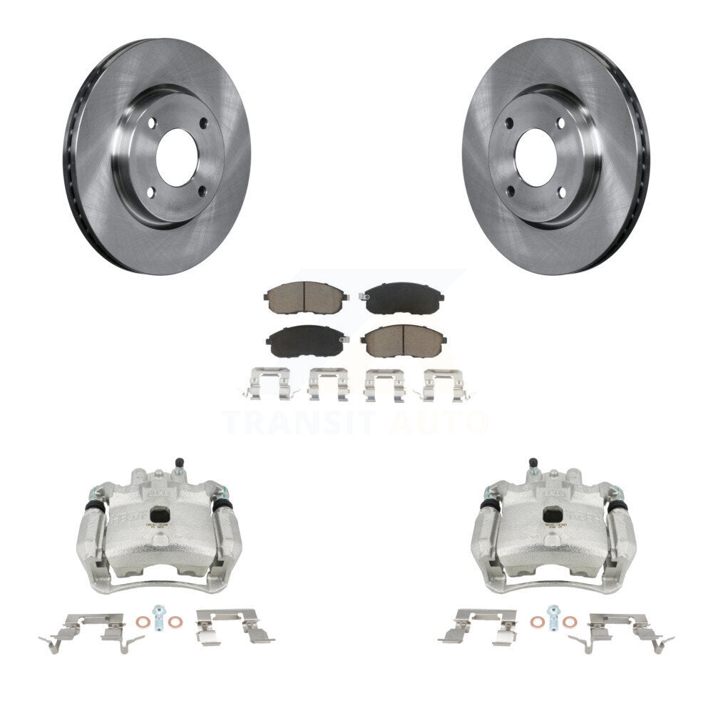 Kit de rotors d'étrier de frein à disque avant et de plaquettes en céramique pour Nissan Sentra
