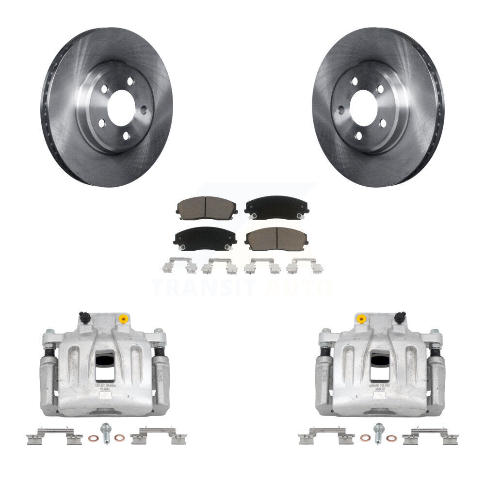 Rotors d'étrier de frein à disque avant et Kit de plaquettes en céramique pour Chrysler 300 Dodge Charge