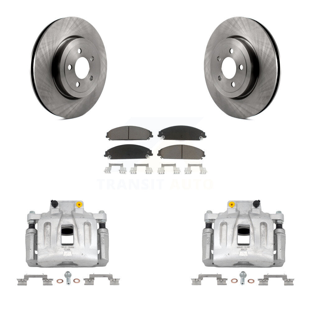 Rotors d'étrier de frein à disque avant et Kit de plaquettes en céramique pour Chrysler 300 Dodge Charge