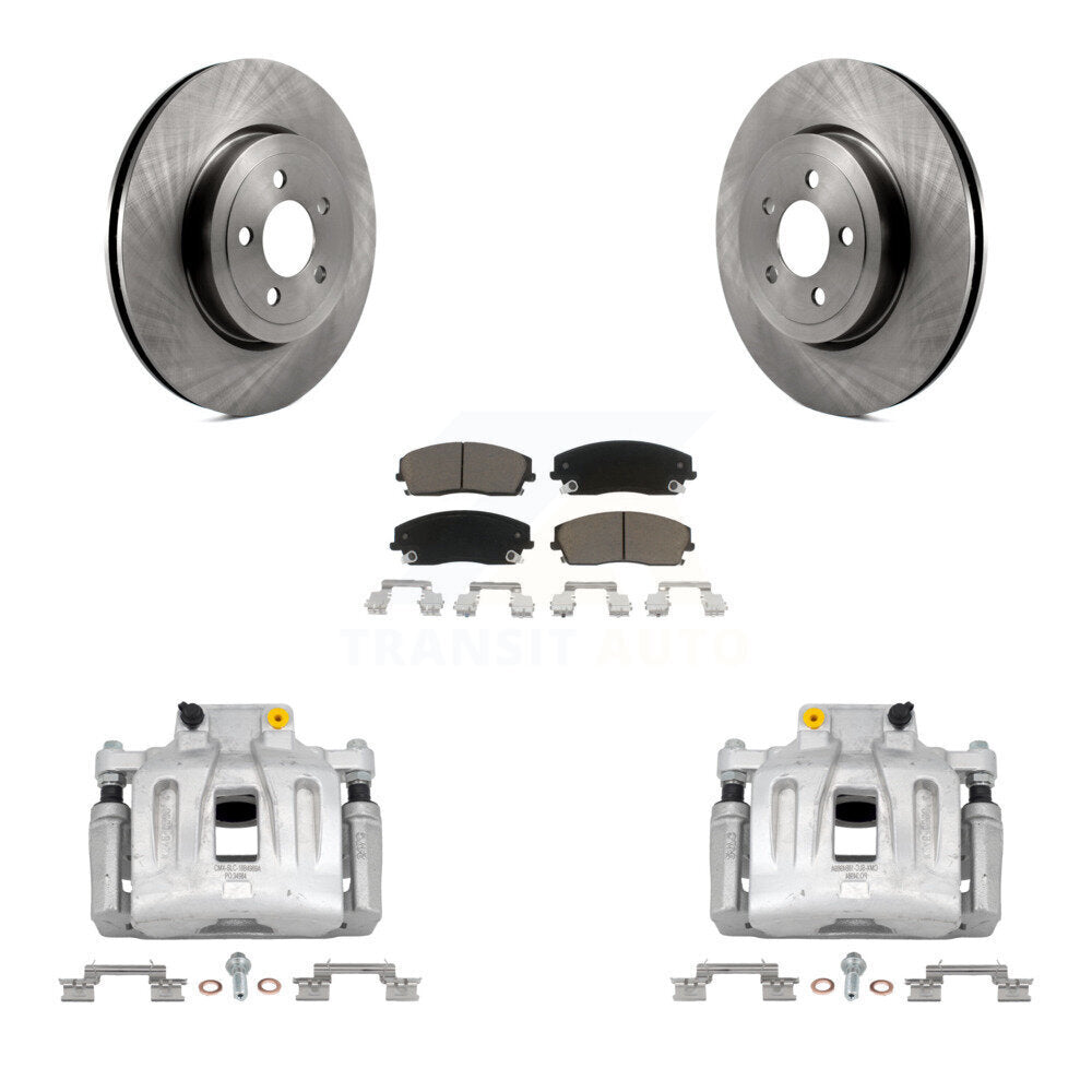Kit de rotors d'étrier de frein à disque avant et de plaquettes en céramique pour Dodge Charger