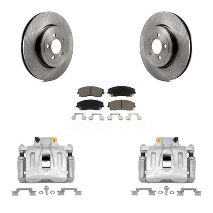 Kit de rotors d'étrier de frein à disque avant et de plaquettes en céramique pour Dodge Charger