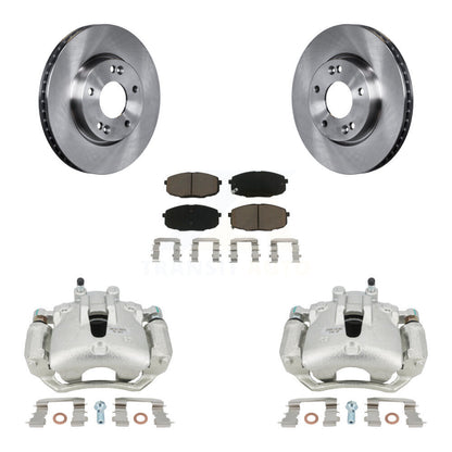 Rotors d'étrier de frein à disque avant et Kit de plaquettes en céramique pour Kia Forte koup Forte5 2.0