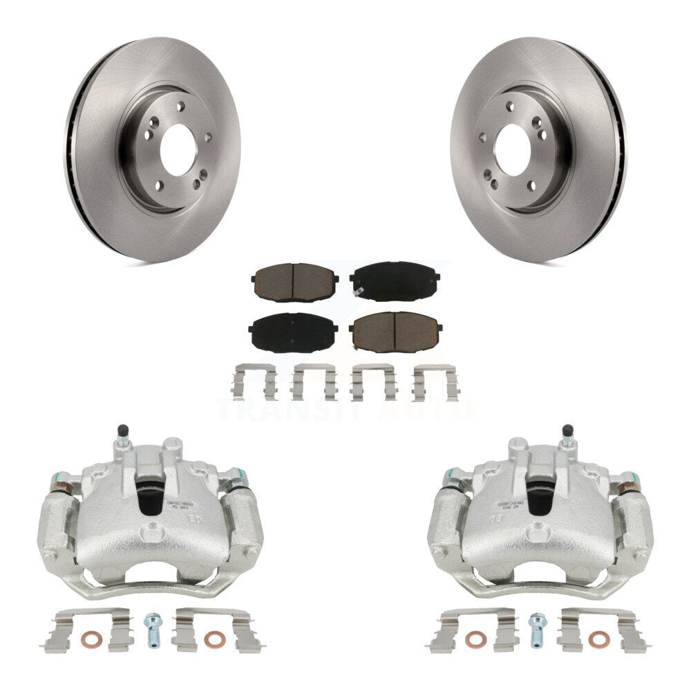 Kit de rotors d'étrier de frein à disque avant et de plaquettes en céramique pour Kia Forte5 2.0L
