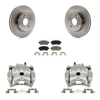 Kit de rotors d'étrier de frein à disque avant et de plaquettes en céramique pour Mazda 2 2011-2014