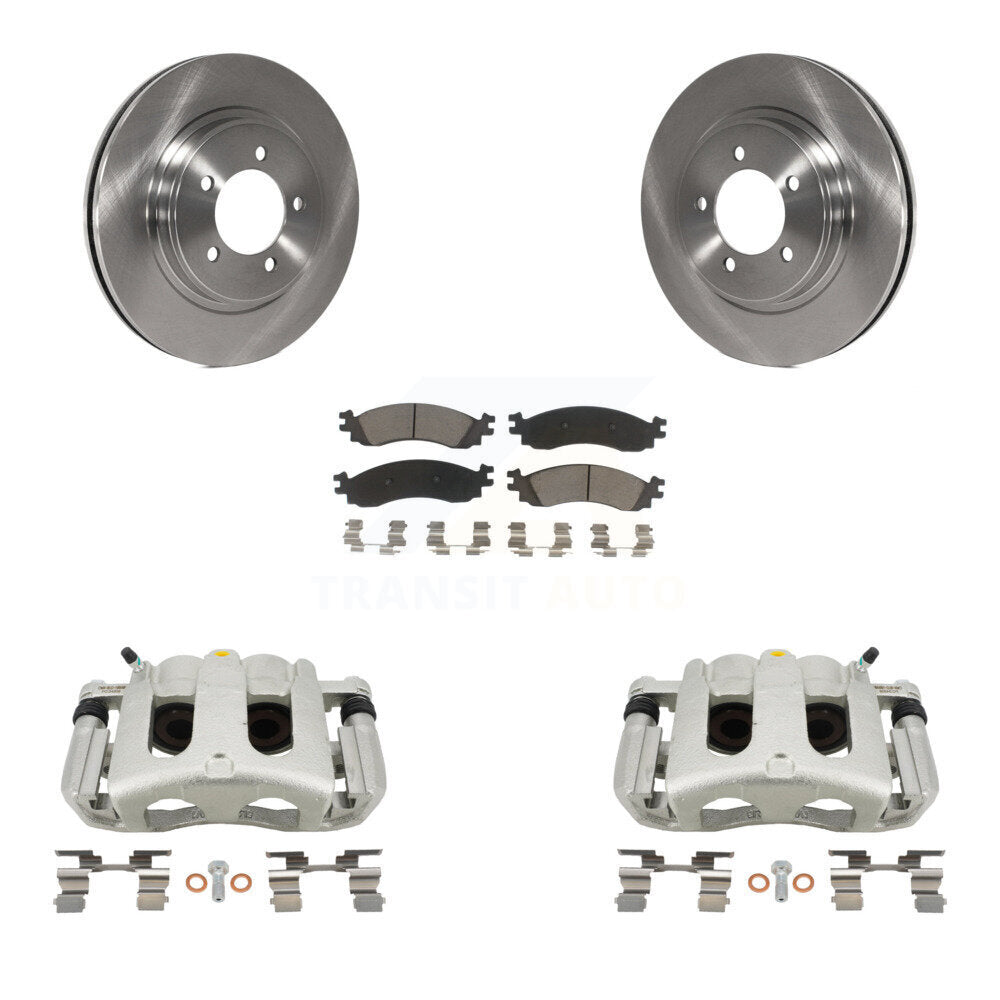 Rotor d'étrier de frein avant et Kit de plaquettes en céramique pour Ford Explorer Sport Trac Mercur