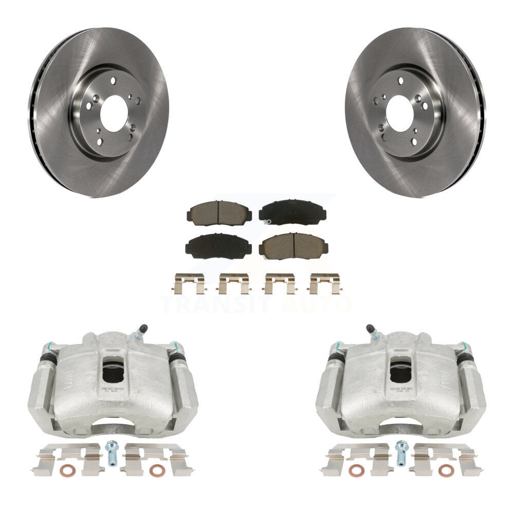 Rotors d'étrier de frein avant et Kit de plaquettes en céramique pour transmission automatique Acura TL